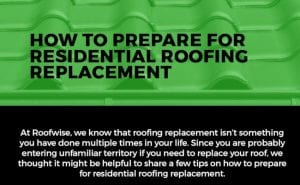 How to Prepare for Residential Roofing Replacement [infographic]