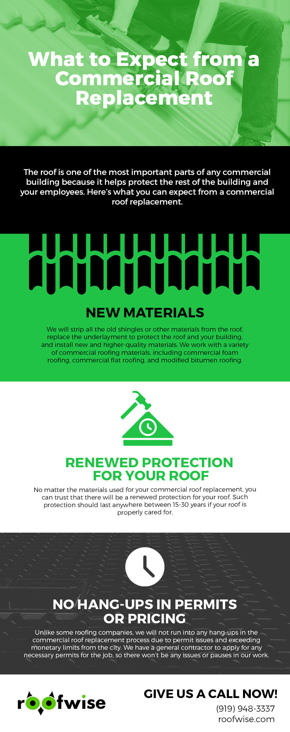 What to Expect from a Commercial Roof Replacement [infographic]