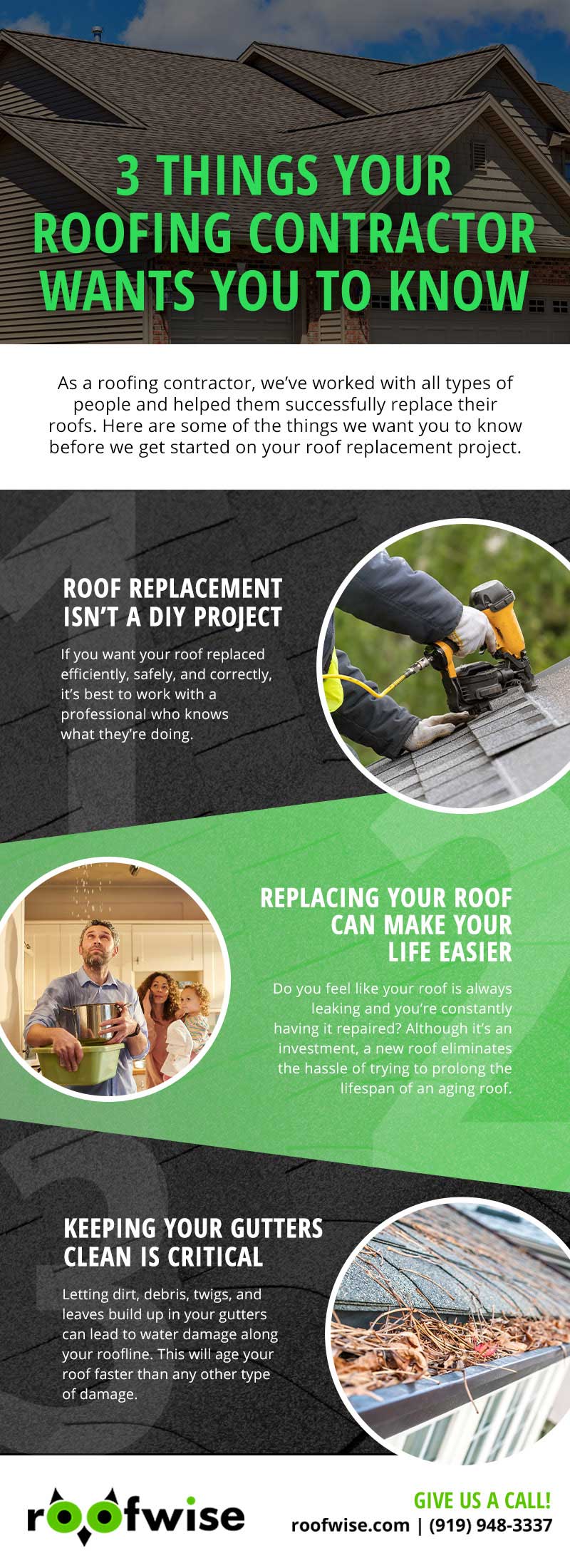 Three Things Your Roofing Contractor Wants You to Know